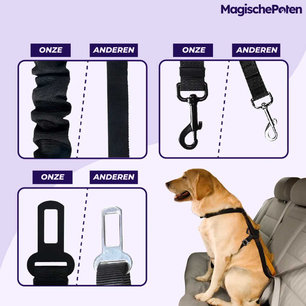 MagischePoten™ Hond Veiligheidsgordel 2.0